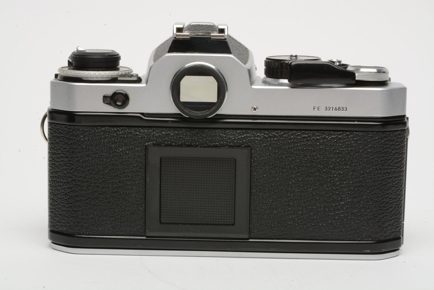 Nikon FE 35mm SLR w/Nikkor 50mm F1.8 prime lens, case, release, strap, tested