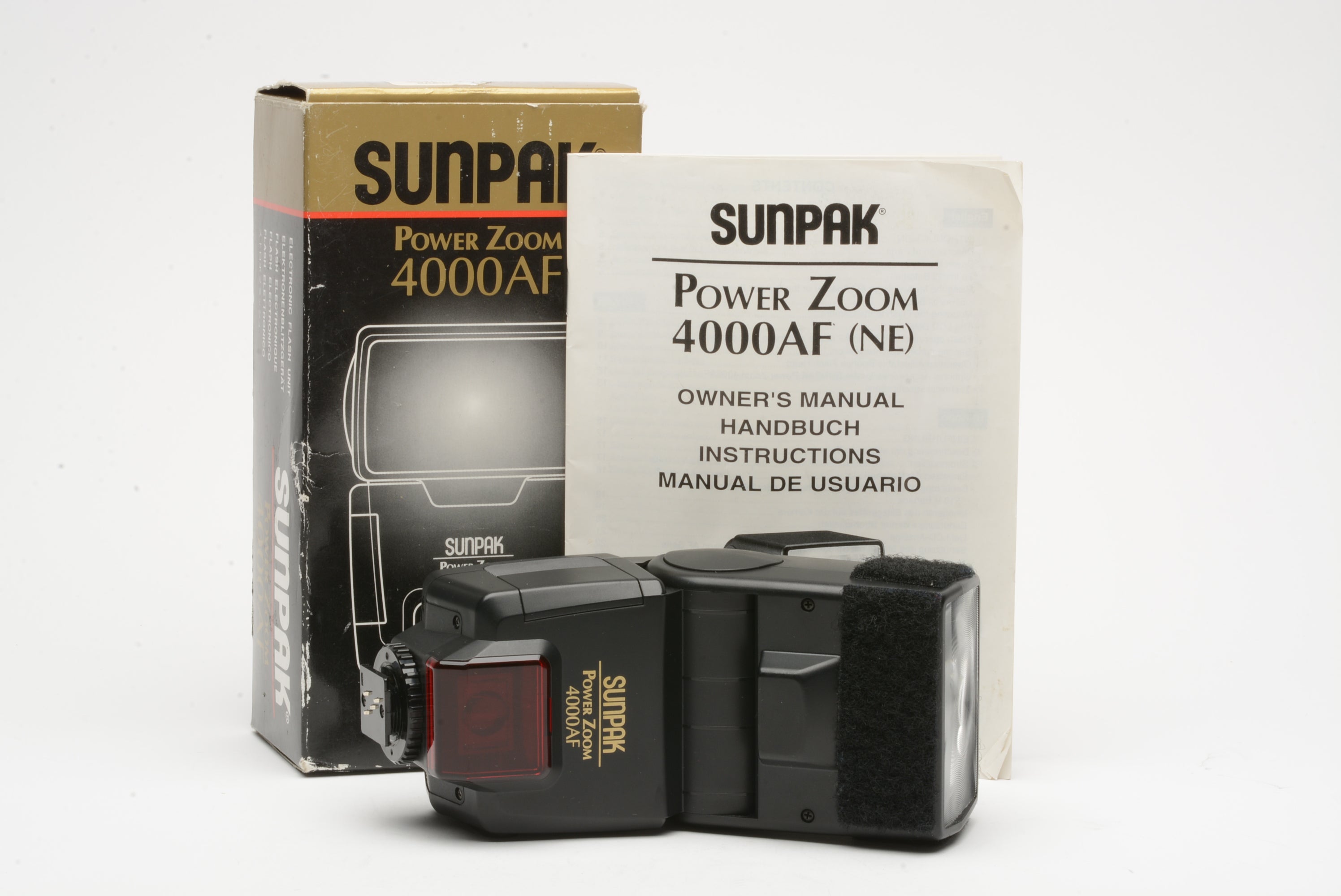 Sunpak 4000AF Power Zoom electronic flash w/Nikon dedicated module for ...