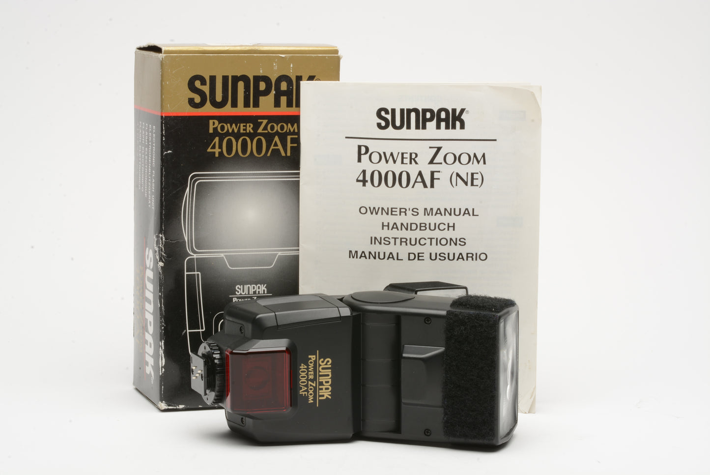 Sunpak 4000AF Power Zoom electronic flash w/Nikon dedicated module for Nikon cameras