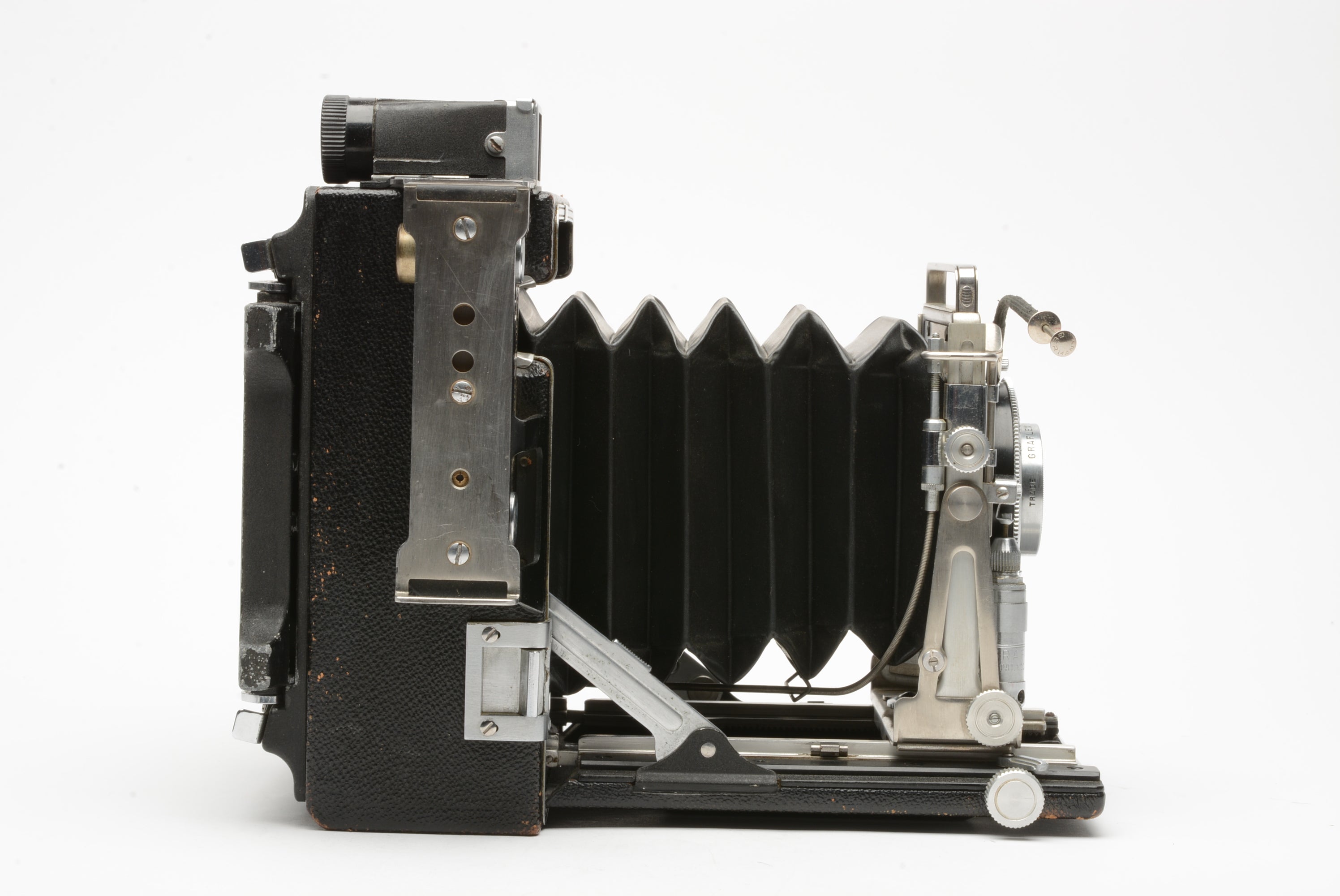 Graflex Crown Graphic 4x5 camera w/Optar 135mm f4.7 lens, tested 
