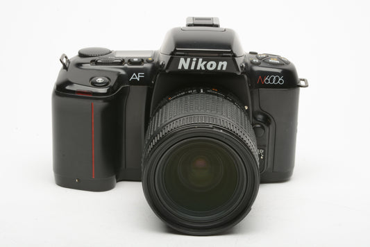 Nikon N6006 35mm SLR w/AF 28-80mm f3.5-5.6D zoom lens, manual+strap