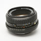 Pentax 50mm F2 prime lens, boxed, PK mount, + sky filter