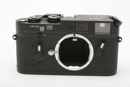 Leica M4 #10400 Jahre 50th Anniversary black body mint, boxed, never used