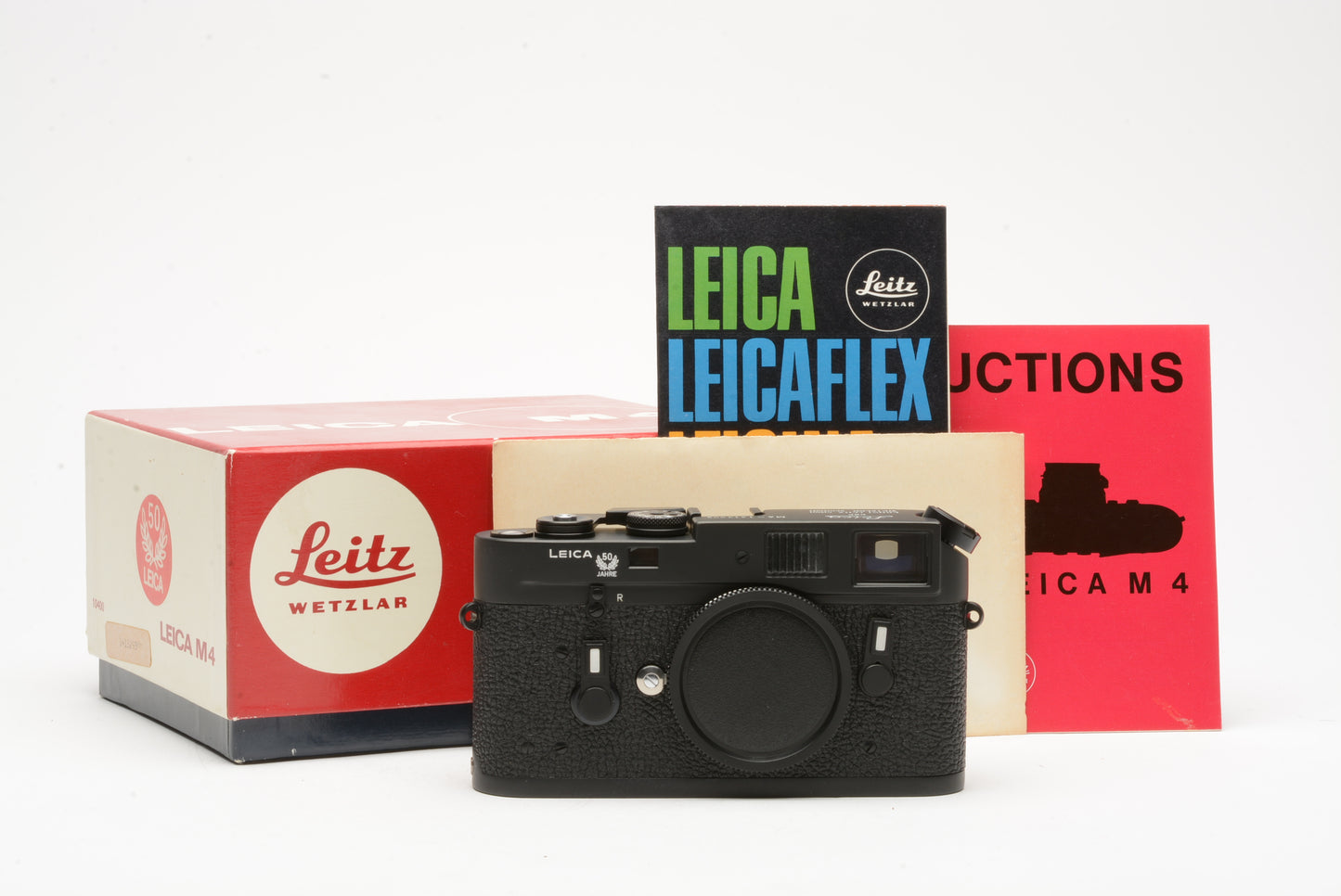 Leica M4 #10400 Jahre 50th Anniversary black body mint, boxed, never used