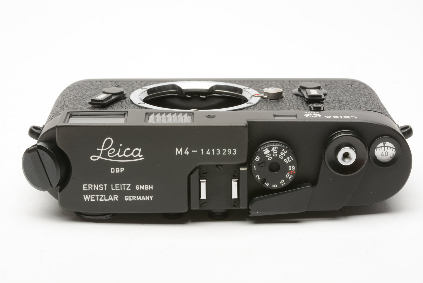 Leica M4 #10400 Jahre 50th Anniversary black body mint, boxed, never used