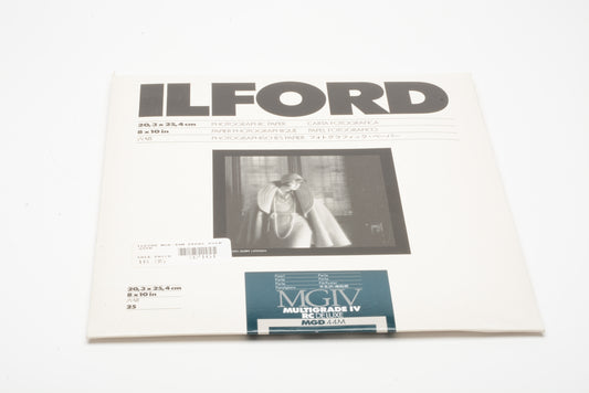 2X Ilford 25sh 8x10 Multigrade IV RC deluxe MGD.44M B&W Photographic paper (Pearl)