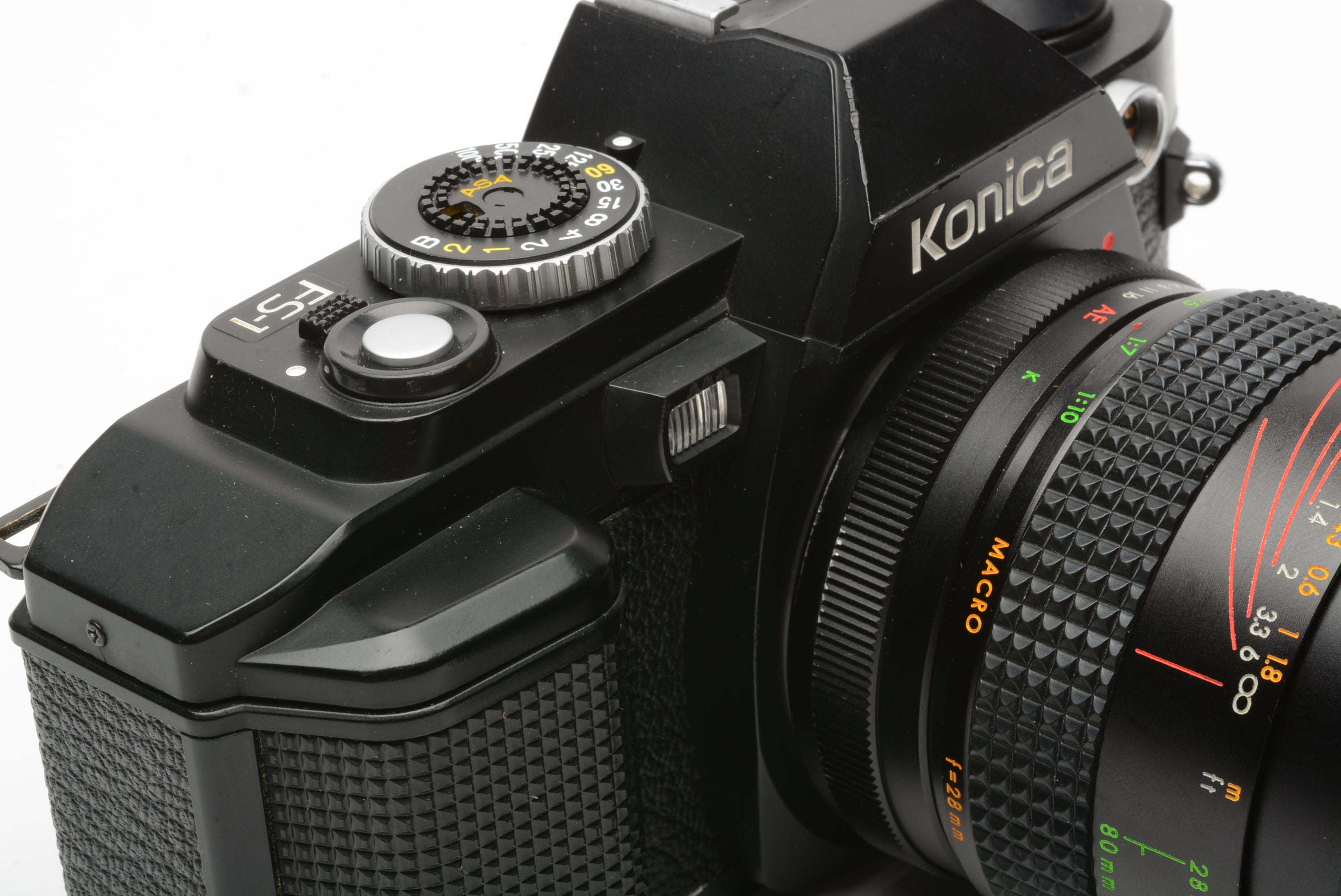 Konica FS-1 35mm SLR w/Toyo Optics 28-80mm f3.5-4.5 zoom lens, tested,  great!