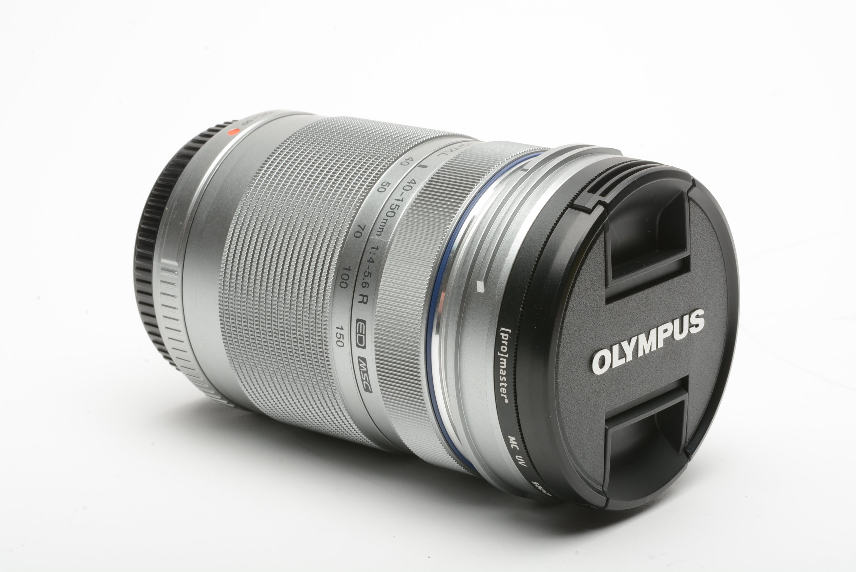Olympus 40-150mm f4-5.6R ED MSC (silver) w/caps and UV filter