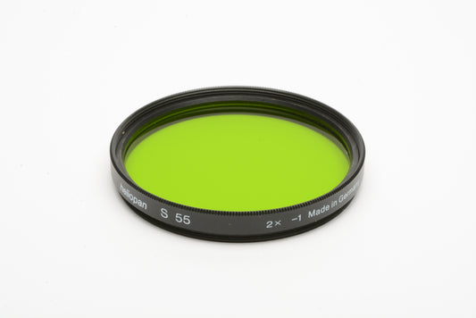 Heliopan S55 Light green B+W contrast filter 2X -1 in jewel case