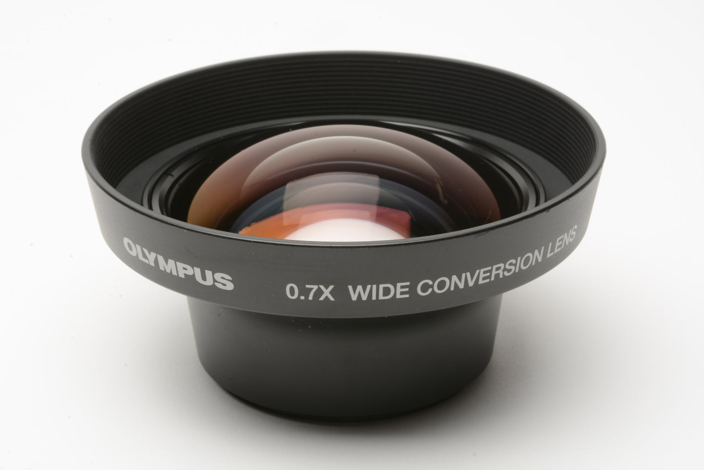 Set of 2 Olympus .7X and 1.7X Conversion lenses, 55mm diameter, caps+pouches+adapter