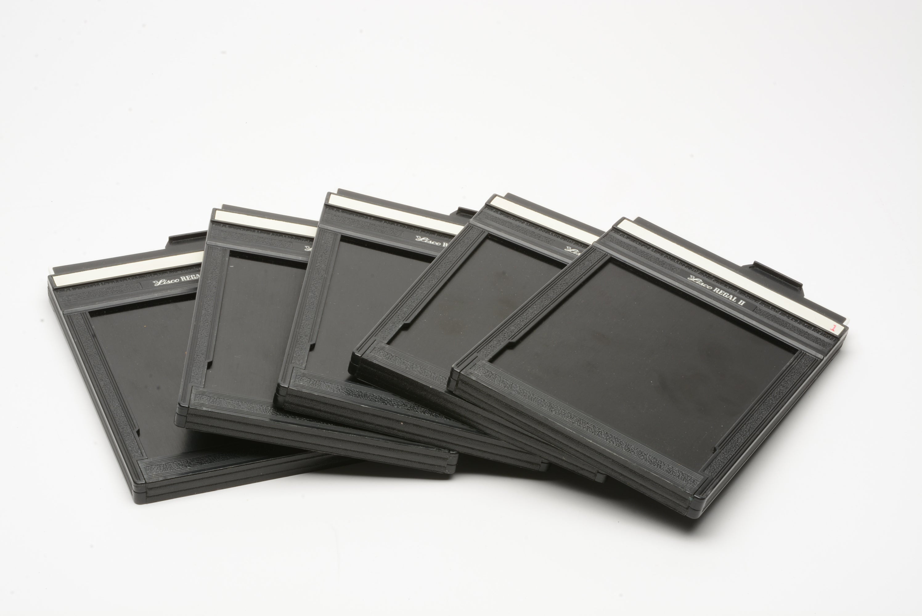 5X Lisco Regal II 4x5 film holders, very clean, w/dark slides