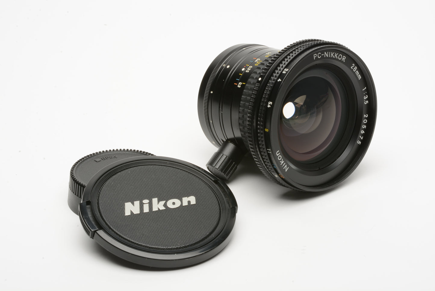 Nikon PC-Nikkor 28mm F3.5 lens, caps, MINT!  Very nice