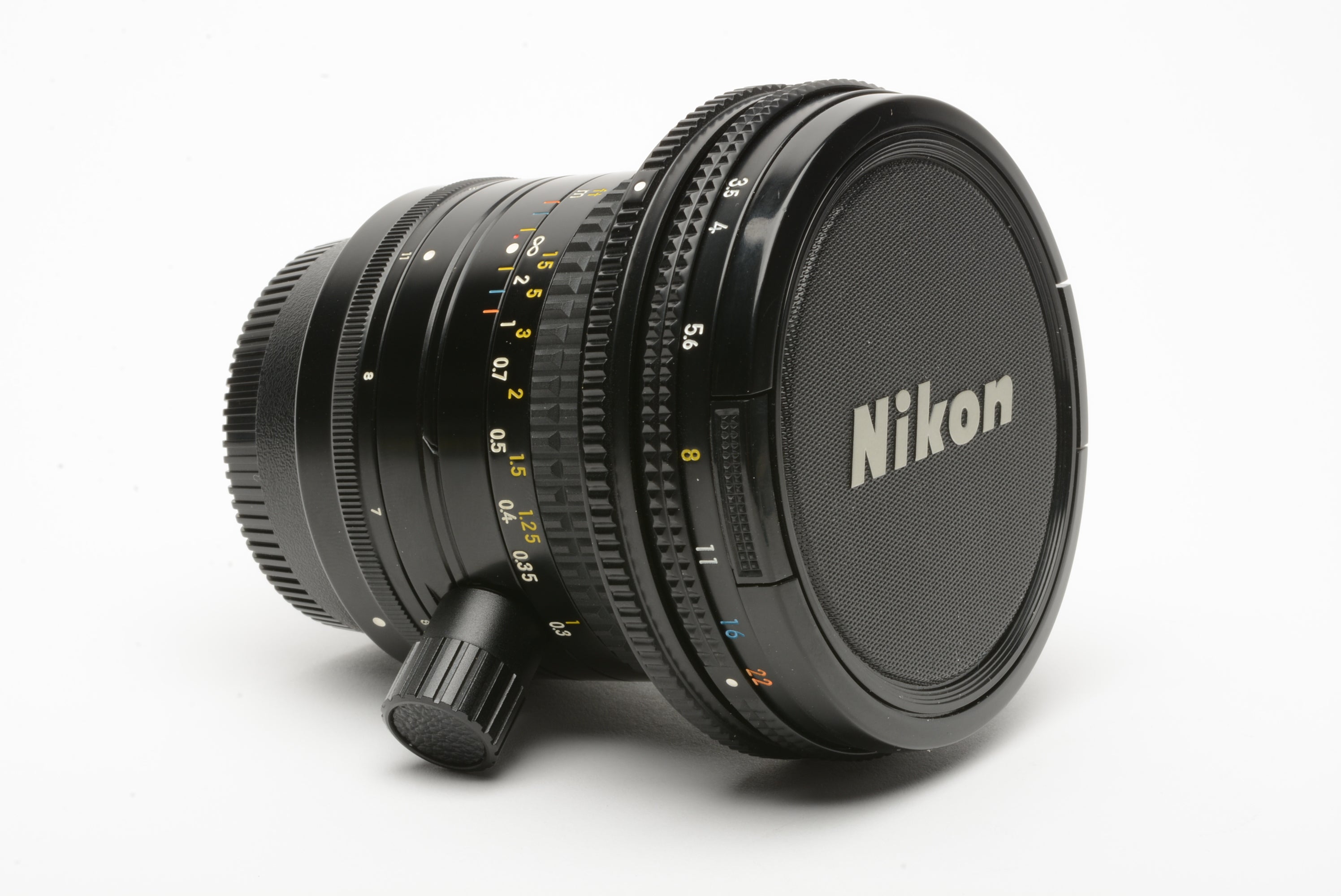 Nikon PC-Nikkor 28mm F3.5 lens, caps, MINT! Very nice