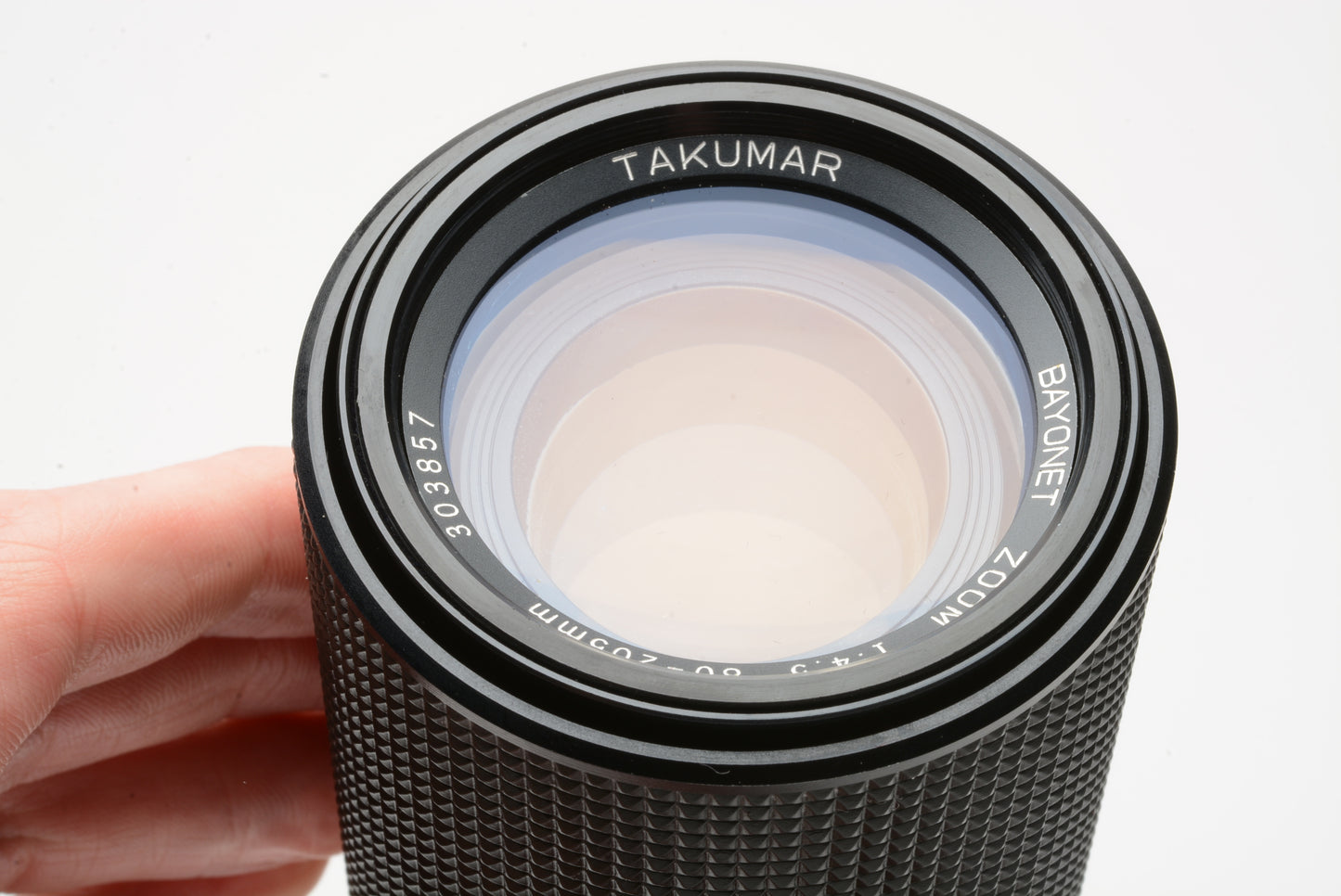 Takumar 80-205mm f4.5 zoom lens Pentax PK mount, caps, tested