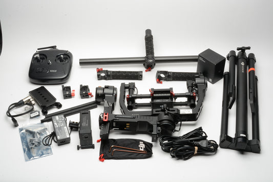 DJI Ronin R-16 3-Axis Gimbal Stabilizer, batt+charger+remote+case+accessories