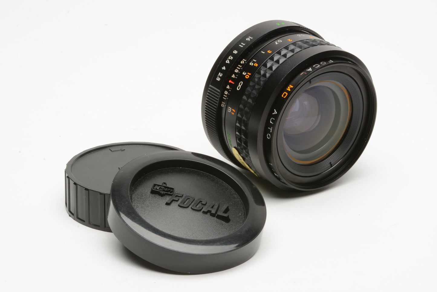 Focal 28mm f2.8 Wide Angle lens for Pentax PK mount, caps, nice & clean