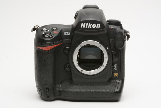 NIKON D3X BODY, 2BATTS, CHARGER, NEO STRAP, ONLY 47K ACTS, VERY CLEAN!